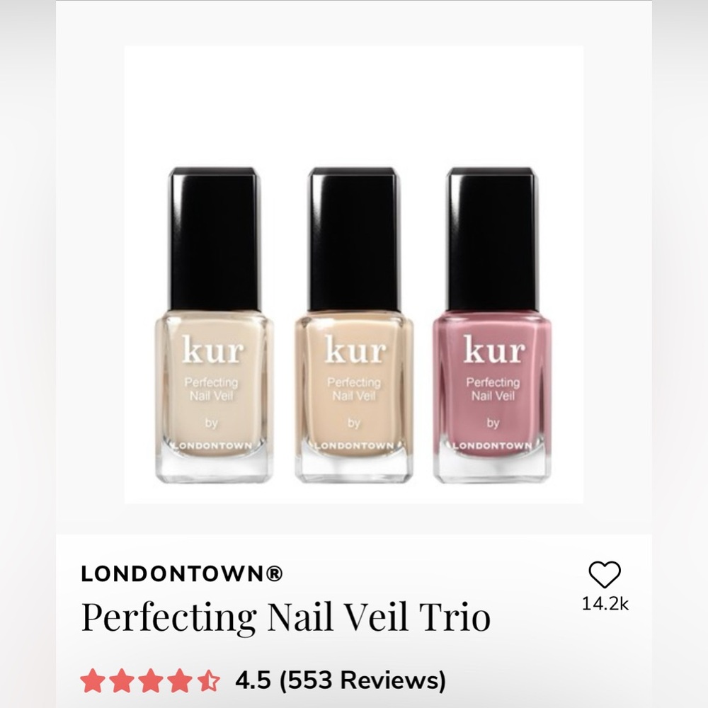 Kur Londontown perfecting nail veil trio